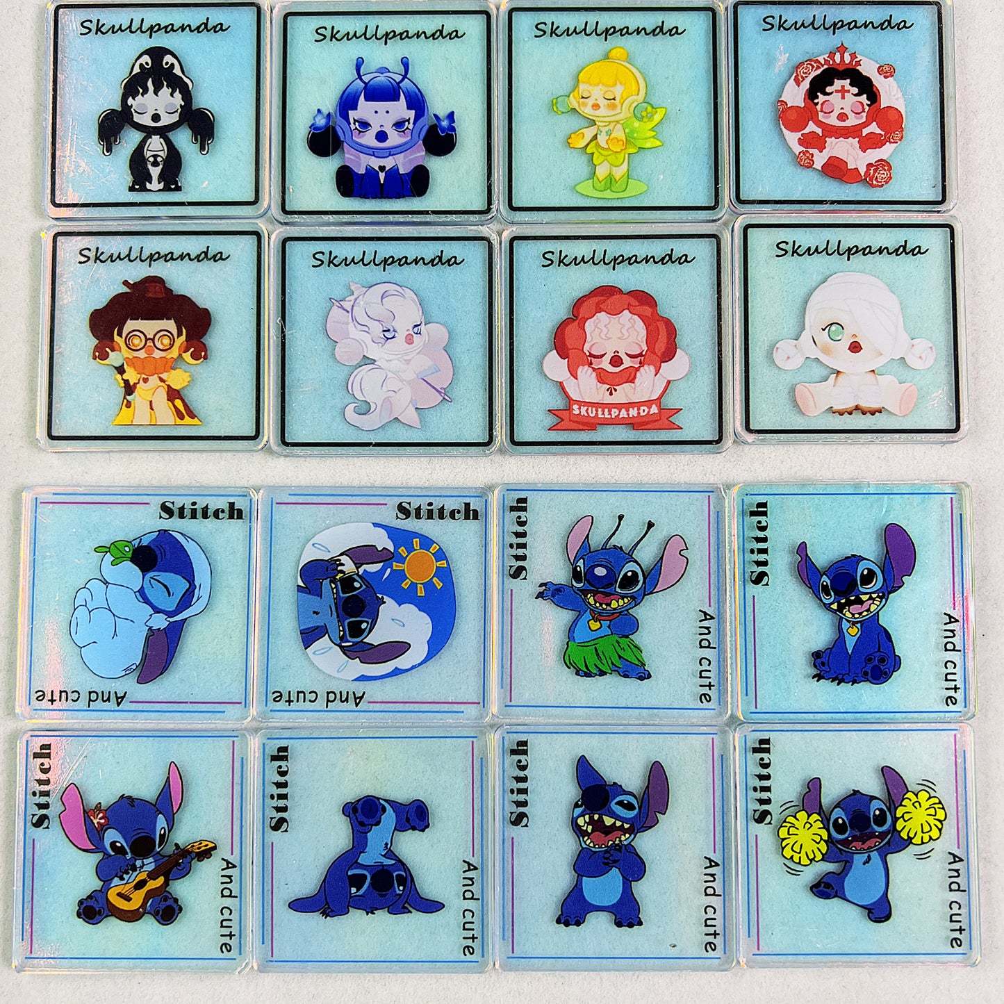 Clearance! Harry Potter/Naruto/Stitch/Skullpanda/Kirby/Molly/SpongeBob/Toystory/ 5cm Acrylic Squares