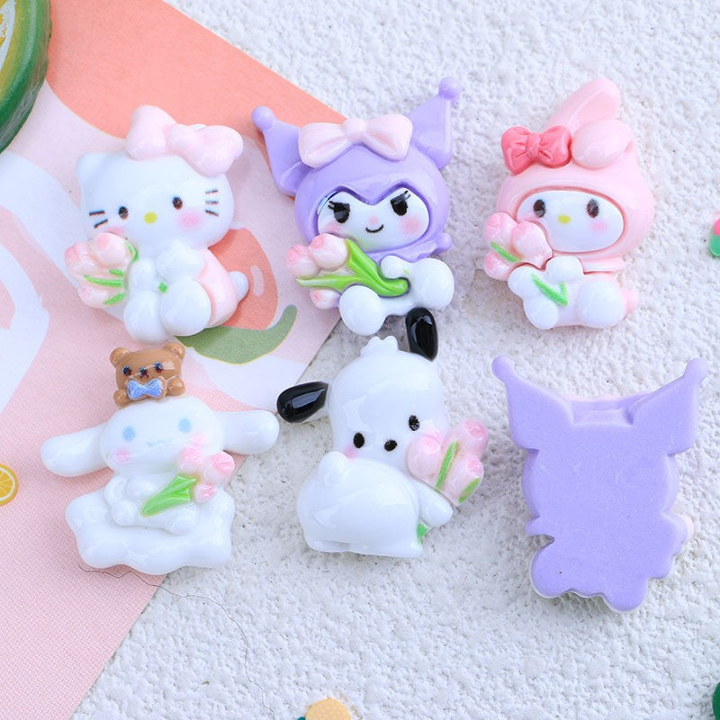 Sanrio Holding Flower Charm