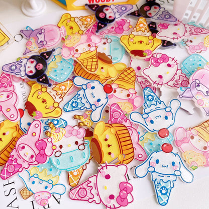 Sanrio Drink & Ice Cream Acrylic Charms