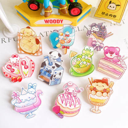 10 Designs Sanrio Pastry Food Charms