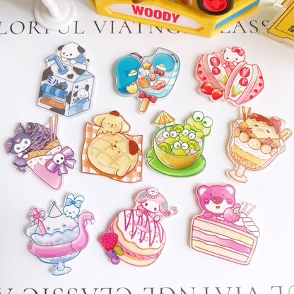 10 Designs Sanrio Pastry Food Charms