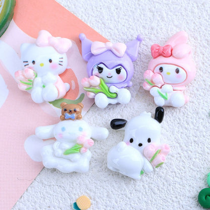 Sanrio Holding Flower Charm