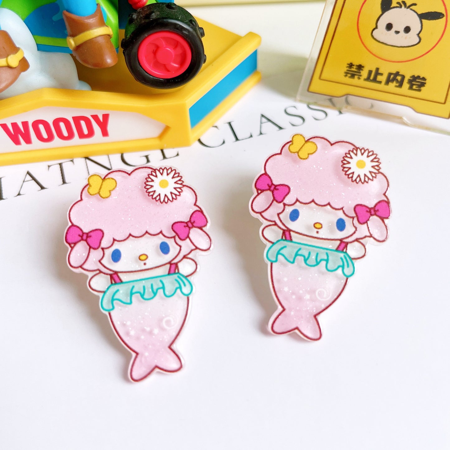 Sanrio Mermaid Acrylic Charms