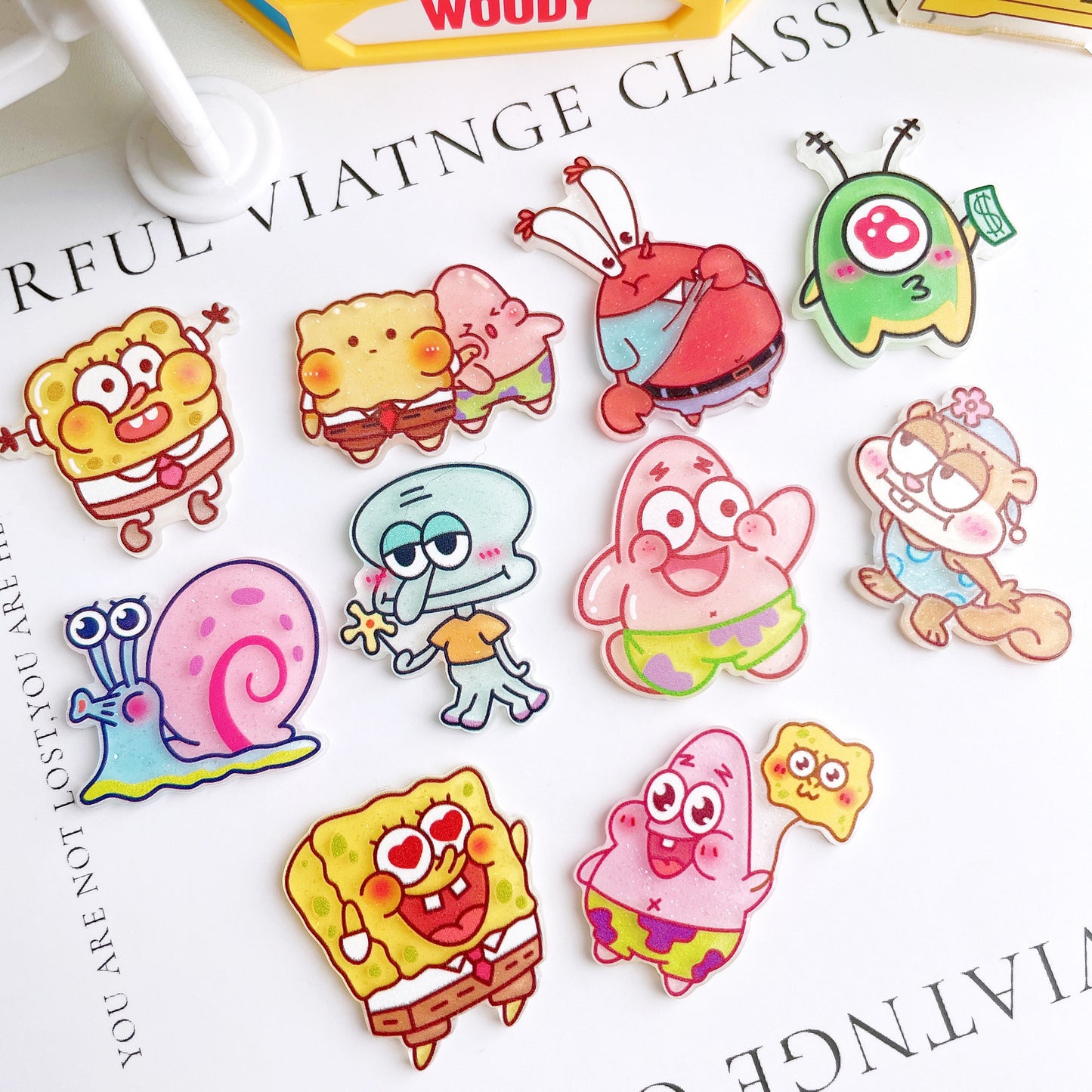 Spongebob Series Acrylic Charms