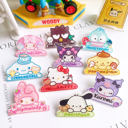 Sanrio Name Sign Acrylic Charms