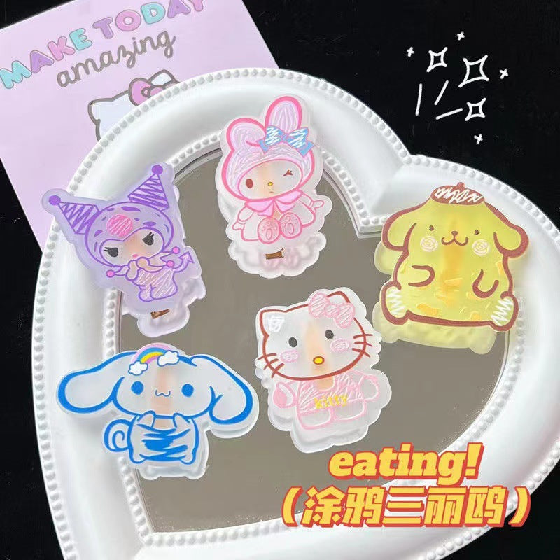 Graffiti Sanrio Acrylic Charms