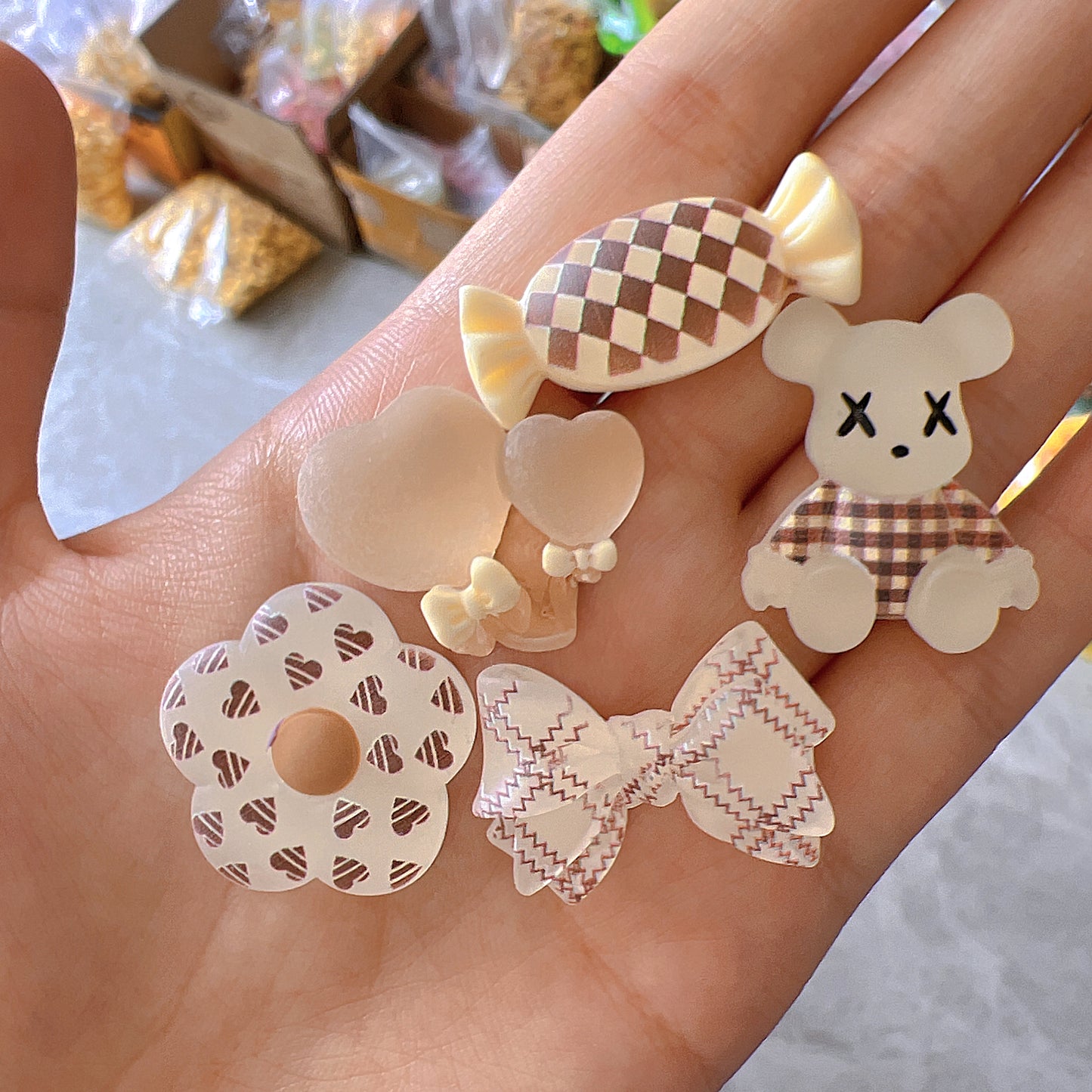 Brown Bear Charms