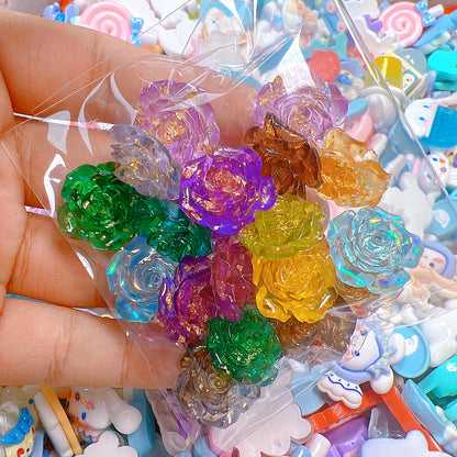 Mixed Roses Charms -20 pcs -2.99 Limited Stocked