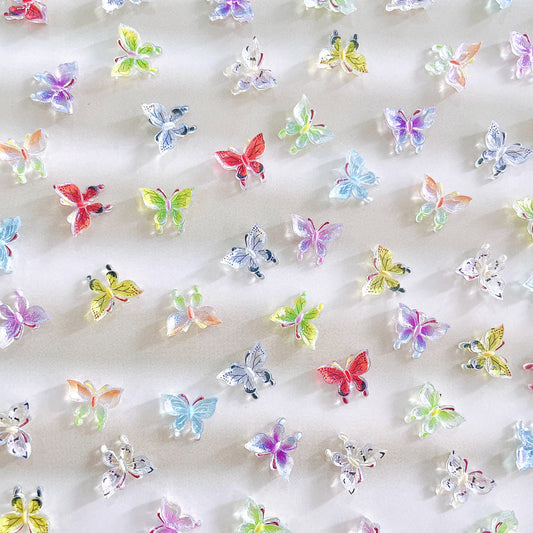 Mixed 3D butterfly Charms