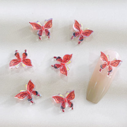 Mixed 3D butterfly Charms