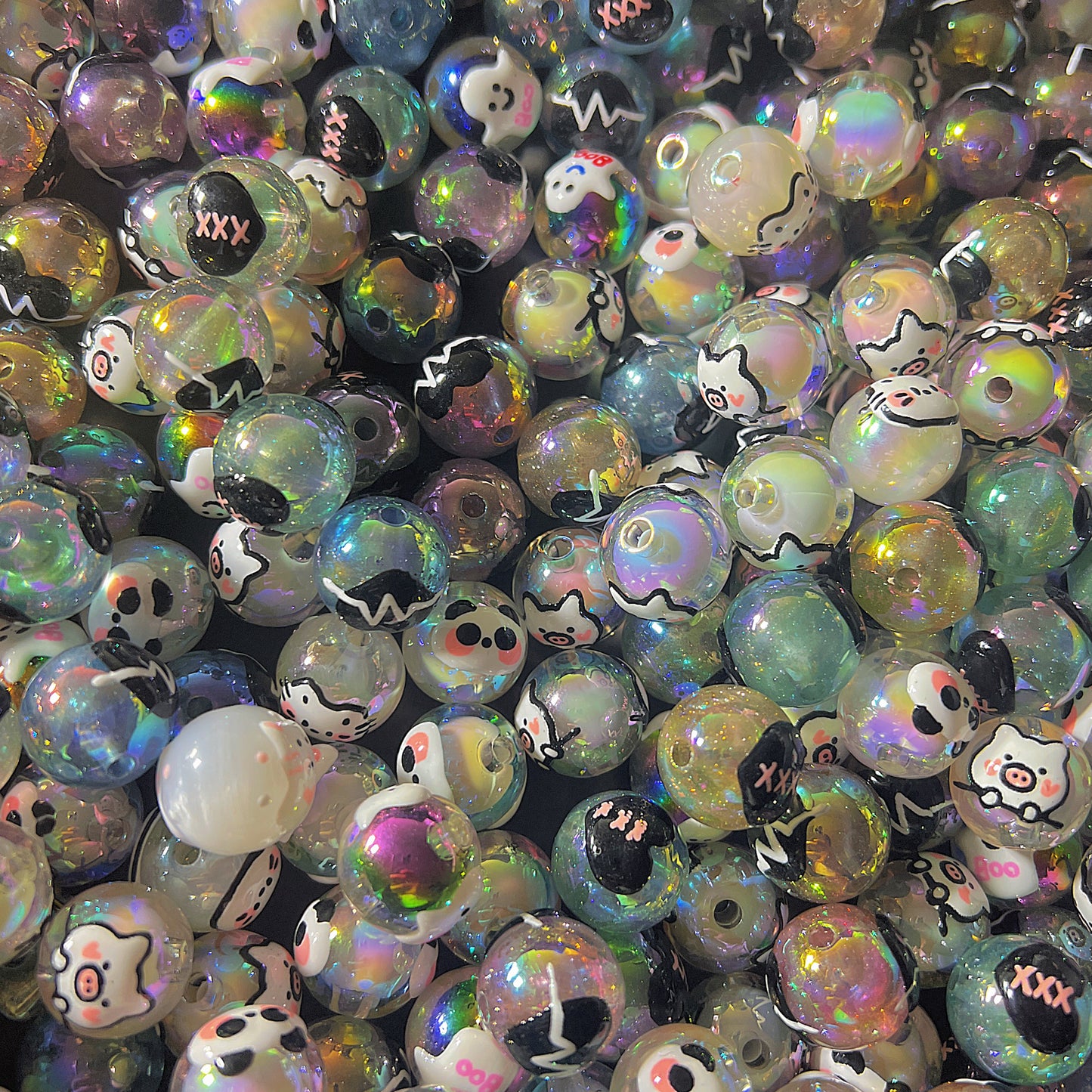 Hand painting Beads - 20 pcs-15.99