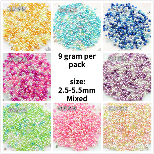 Stimulation Pearls for Craft Muti-colored 9 Grams A Bag